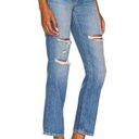 GRLFRND  Karolina Distressed High Rise Straight Leg Cotton Denim Jeans 26 Photo 0