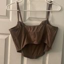 Brown corset crop top Size XL Photo 1