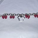 Disney  Minnie Bow and Silhouette Silver Tone Bracelet Photo 0