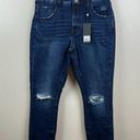 One Teaspoon  Freebirds Jeans Size 26 High Rise Dark Wash Distressed Frayed Hem Photo 0