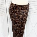 Old Navy  Leopard Print Stretch Twill Pencil Skirt Brown Size 18 Photo 4