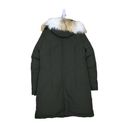 Sam Edelman  Womens M Faux Fur Trim & Faux Shearling Lined Hooded Coat NEW Photo 2