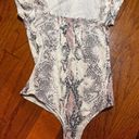 Olivaceous Snake Print Bodysuit  Photo 0