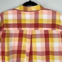 Caslon Colorful Plaid Long Sleeve Cotton Becca Tunic Top Rust Oversized Large NWOT Photo 14