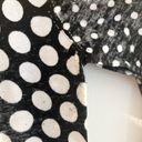 Michael Kors MICHAEL  Black White Polka Dot Gold Button Down Cardigan Sweater M Photo 6