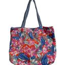 American Eagle  Outfitters Red Floral Tote Bag Photo 0