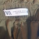 ZARA  Olive Green Corduroy Bag Waist Pants women sz 00 Photo 4