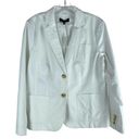 Talbots  Summer 2 Buttons Cotton Blazer Jacket White Size 10 Photo 2