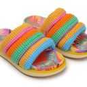 Farm Rio Colorful Toucan Crotchet Anatomic Sandals Photo 0