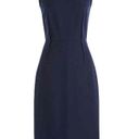 J.Crew  Sleeveless Sheath Dress Blue Bi Stretch Cotton Business Casual Knee 4 Photo 0