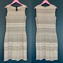 St. John Raya Knit Stripe Scoop Neck Sheath Dress Photo 2