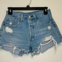 Levi’s  501 Cut off Denim Shorts size 24W Photo 3