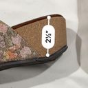 White Mountain  Chandler Platform Wedge Sandals Floral Leather Footbeds size 9.5 Photo 3