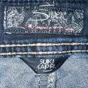 Silver Jeans Capris Suki Womens Jeans Faded Dark Wash Size 29 Photo 5