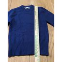 ZARA  Sweater Womens Medium Pullover Crew Neck Blue Long Sleeve Sweater Comfy Photo 3