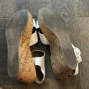 American Eagle  Women’s Sandals Sz 9 1/2 White Wedge Shoes Cork. Photo 5