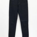 We Wore What  Slit Hem Black High Rise Skinny Stretch Jeans 5 Pocket Revolve NEW Photo 0