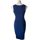 Francesca's Francesca’s Harper Heritage Ruched Navy Tank Dress Photo 6