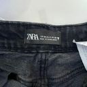 ZARA Jean Shorts Black Size 4 Photo 2