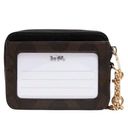 Coach NWT  Zip Card Case In Signature Canvas Photo 1