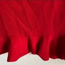 Lovers + Friends Revolve  Flamingo Red Ruffle Skirt Size S Photo 4