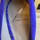 Brian Atwood  PURPLE FONTANNE STILETTO PLATFORM SUEDE PUMPS SIZE 7 Photo 2