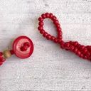 Twisted Red seed beaded  necklace Photo 5