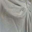 Oleg Cassini  Satin Lace Strapless Wedding Dress Size 4 Photo 8