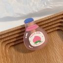 Soda Kawaii Cute Pink Peach  Frosted Hair Clip Photo 0