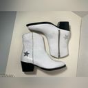 Krass&co Thursday boot , white and silver ankle, cowboy boots with star. 6.5 Photo 6