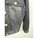 Marciano Georges  Black Denim Button Down Jean Jacket Women's Size Small S Photo 4