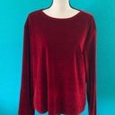 CP Shades  long sleeve red velvet shirt in size large Photo 0