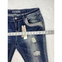 GRACE IN LA New  jeans Womens sz 31 embellished pockets aztec lace denim bootcut Photo 3