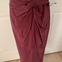 Rag and Bone  Amber twist-front silk crepe de chine midi skirt Photo 8