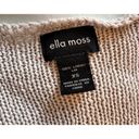 Ella Moss 100% Linen Tunic Pullover Fringe Oversized Sweater Size XS Photo 5