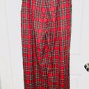 Aura Red Dress Boutique  Coming Together Red Multi Plaid Wide Leg Pants L NWT Photo 5