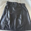 ZARA Black Leather Mini Skirt Photo 1