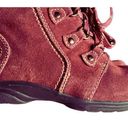 Earth Origins  Crowley Womens Suede Lace Up Ankle Booties l size 10 Burgundy Photo 3