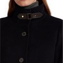 Ralph Lauren NWT LAUREN  Women's Wool Blend Buckle-Collar Coat Black Photo 4