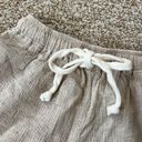 ELCE Swim Gauzy Paperbag Shorts Size Small Tan Photo 1