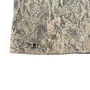 Christopher & Banks Snakeskin Print Jean Jacket Cream Gray Size Medium Photo 9