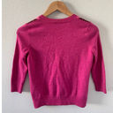 Talbots Petite TALBOT Argyle Wool Cardigan 3/4 Sleeve In‎ Fuschia Photo 1