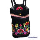 Handmade  Ethnic Velvet Boho Embroidered Backpack Photo 3