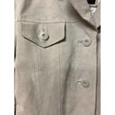 wilson's leather Maxima Wilsons Women's size Medium‎ Green Tan Leather Trench Coat Photo 4