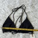 Good American  Matte Tiny Ties Bikini Top in black size 5 Photo 2