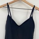 Zyia  Classic One Piece Swimsuit High Leg Cut Strappy V Neck Black Womens Small Photo 2