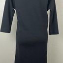 Vintage Kimberly 60s Black Wool Dress Womens S/M Classy Sheath Neck Tie LBD Photo 6