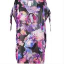 Bar III BAR lll women’s printed cold shoulder dress swim cover up Photo 3