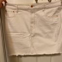 Jessica Simpson White Jean Skirt Photo 0