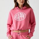 Kappa  Pop Elanta Cropped Hoodie in Magenta Sz Small‎ Photo 0